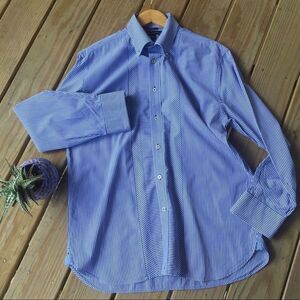 Tommy Hilfiger herringbone pinstripe dress shirt